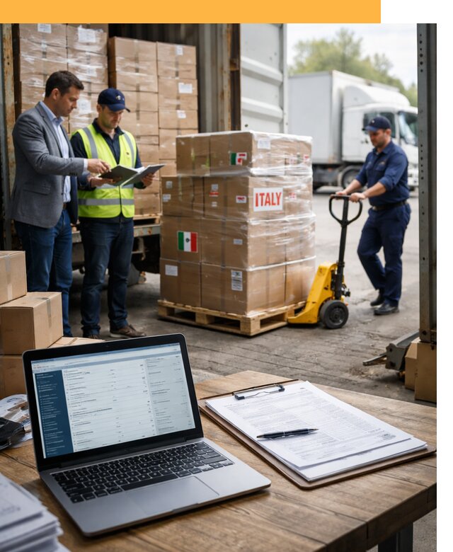 Доставка грузов из Италии: морские и авиаперевозки от 18549