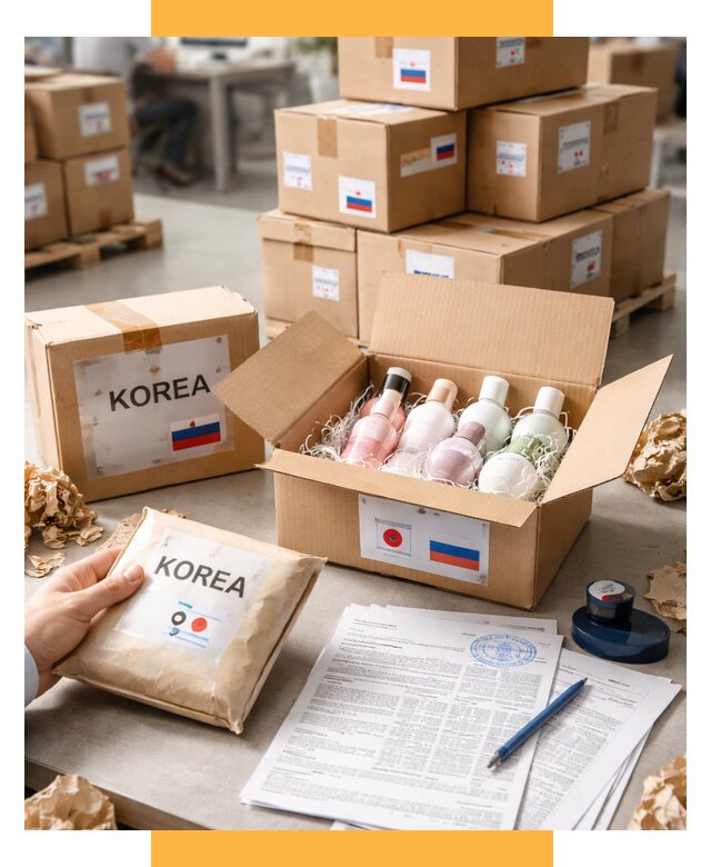 Доставка косметики из Кореи от 8759 р. под ключ | СетСервис-Слк